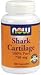 Shark Cartilage ( 100 Caps 750 mg ) NOW Foods