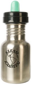 Klean Kanteen 12 Oz Stainless Steel Sippy Bottle with Apadtor and Spout