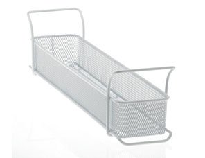 Amerock C54013-MB-W Wire Organizer Mesh Basket, White