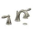 Moen T6620BN Brantford Two Handle Widespread Lavatory Faucet Trim with Drain Bru