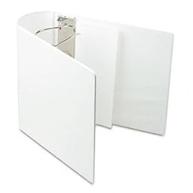Top Performance DXL Insertable Angle-D Binder, 5 Capacity, White