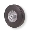 Industrial Grade 1NXB7 Wheel, Solid Rubber, 6 In, 250 Lb Cap