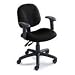 Cava Collection Task Chair, SAFco 3455, Black Frame, Blue Fabric