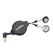 Ultra-Cord 59-inch Retractable Stereo Earphones