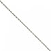Solid White Gold Rope Anklet Lobster Clasp 10 inch