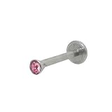 Labret Monroe Lip Jewelry with Purple Gem