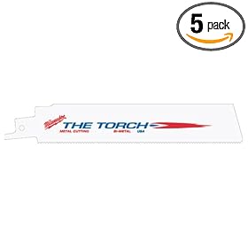 Milwaukee 48-00-5787 9-Inch, 14 Teeth per Inch, Super Sawzall Blades, 5-Pack: Home Improvement