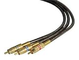 9' COMPONENT VIDEO CABLE RCA GOLD CONNECTORS FLEXIBLE