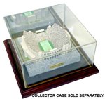 High quality crystal pyramid with Kansas U mascot design at the bottom, giving a caleidoscope effect. 4 color window gift box included