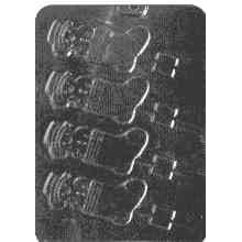 Snowman In Stocking Pop Candy Molds by