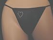 Bikini with Nailheads Heart Embellishment
