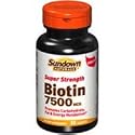 Sundown Super Strength Biotin 7500 mcg dietary supplement capsules - 50 ea