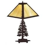 21H Tall Pine Table Lamp Table Lamps