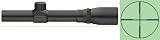 Sightron SI 1x20mm Black Powder Plex Scope Gun Scope SI1X20