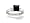 14K White Gold Genuine Square Black Onyx and Diamond Engagement Ring - Size 4