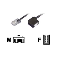 Adapter, RJ45-St.-TAE-N-Bu., 0,15m