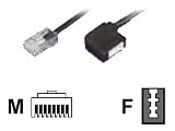 Adapter, RJ45-St.-TAE-N-Bu., 0,15m