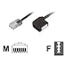 Adapter, RJ45-St.-TAE-N-Bu., 0,15m