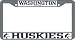 Washington Huskies Chrome License Plate Frame - SET OF 6 - Sports Merchandise