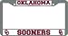 Oklahoma Sooners Chrome License Plate Frame - SET OF 6 - Sports Merchandise