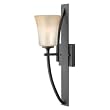 Hinkley 4700VK, Valley Torchiere Glass Wall Sconce Lighting, 1 Light, 100 Total Watts, Black