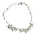 Kids Anklet in Silver with Peridot Gemstone 13.2 gms. 8.75  (knklt023)