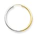14k and Rhodium 2.5mm Hoop Earrings
