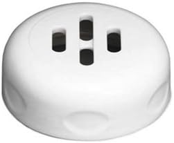 Shaker Top, Slotted, 6 or 8 oz., White, PK12