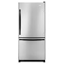 Whirlpool : GB9SHDXVS 30in 18.5 cu. ft. Bottom-Freezer Refrigerator - Stainless Steel