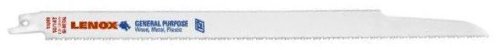 LENOX Tools General Purpose Reciprocating Saw Blade with Power Blast Technology, Bi-Metal, 12-inch, 10/14 TPI, 25/PK, Model:20491B110R , White