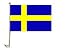 Autofahne Autoflagge Schweden