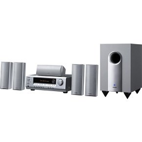 Onkyo HT-S4100 5.1 Channel Home Entertainment System (Set of Seven, Silver)