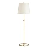Westwood Coil One Light Adjustable Floor Lamp in Natural Brass