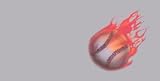AIRBRUSHED LICENSE PLATES - BASEBALL - FLAMING -# 653