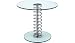 Round Glass Remote Side Table 525 dia clear Image