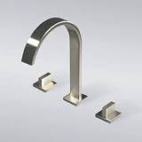 Decor Star WRG01-TB Euro Modern Contemporary Bathroom Vanity Sink Widespread Lavatory Faucet Brushed Nickel