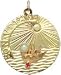 Bon Voyage Ship at Sea, 14K Gold Charm