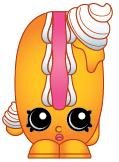 2014 SHOPKINS FIGURES - CREAMY BUN-BUN #034 SEASON 1 - RARE