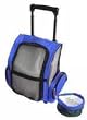 Designer Dog Carrier - Small Wheeled Pet Carrier - Blue