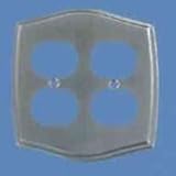 BRUSH CHROME DUBL DUPLEX PLATE