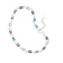 Millefiori Bead Sterling Silver Anklet