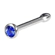 Austrian Crystal CAPRI BLUE Nose Bone