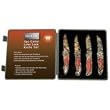 Maxam 4pc Camouflage Liner Lock Knife Set