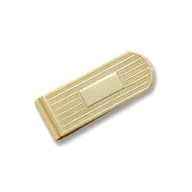 Silver Plated Raised Bar Money Clip (Gold Shown)