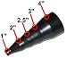 Dust Collection 4" to 1" Step Down Reducer