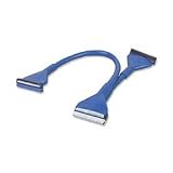 Rounded ATA133 IDE, 40 Pin, 3 Conn, 24 Inch, Blue