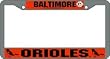 Baltimore Orioles Chrome License Plate Frame - SET OF 6 - Sports Merchandise
