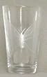 Individually Hand Etched Butterfly Tumbler Glass 7"H Set / 4