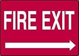 FIRE EXIT (RIGHT ARROW) 10