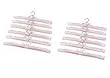 Benders Satin Covered Hangers- Set of 12- Pink